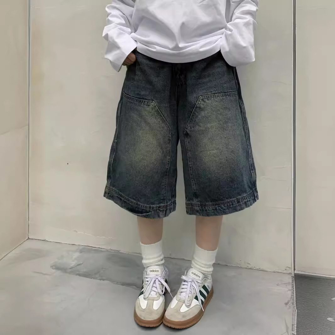 Women'S Jeans Accessories - 여성 Y2K 빈티지 배기 진 반바지