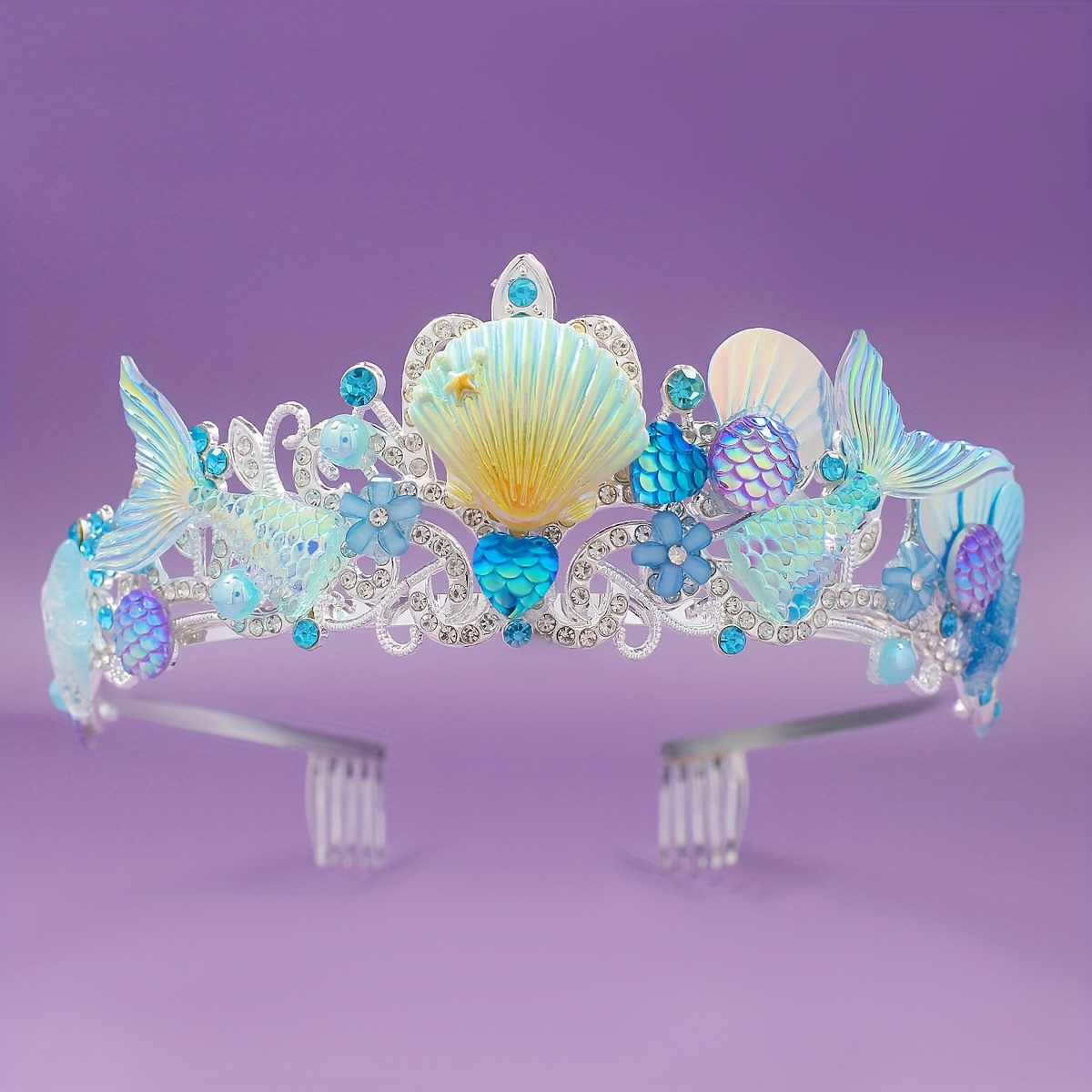 Women Accessories Jewelry - 2025년 신상 인어 머리빗 왕관 오션