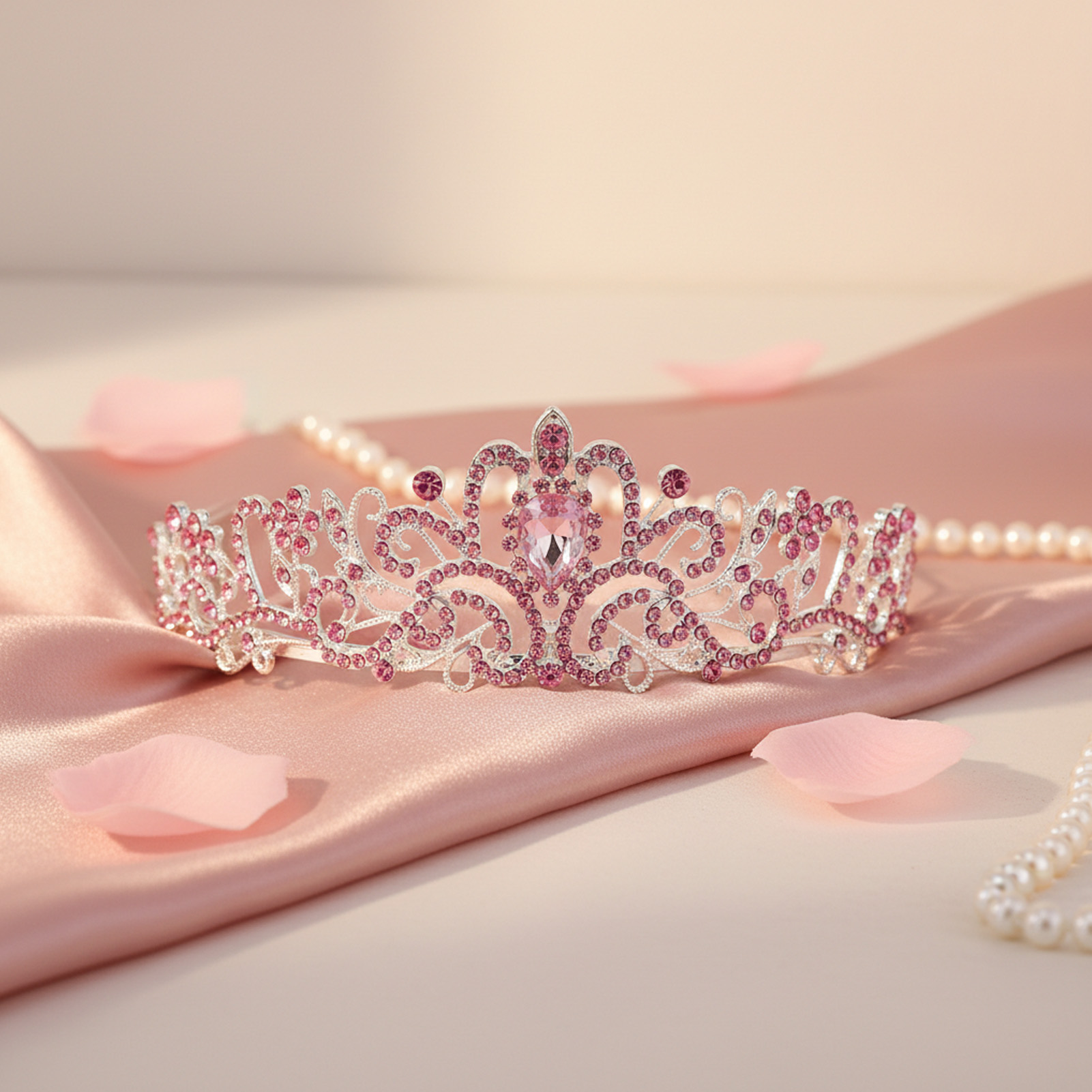 우아한 신부 왕관 반짝이는 라인스톤 티아라 신부 웨딩  - Women Accessories Jewelry 리뷰 및 가격