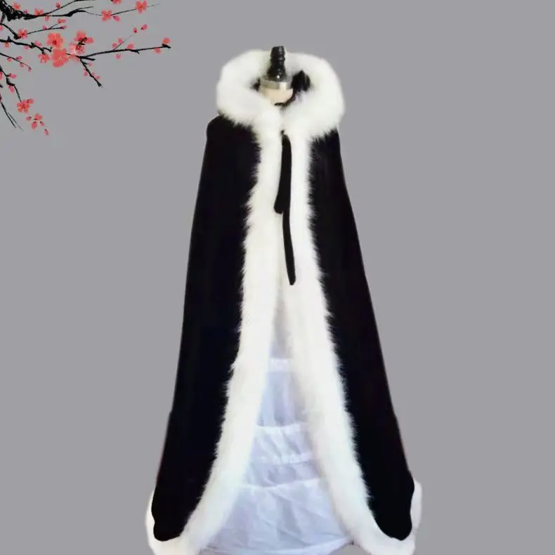2026 새로운 겨울 인조 모피 망토 웨딩 파티 후드  - Women'S Winter Accessories Set 리뷰 및 가격