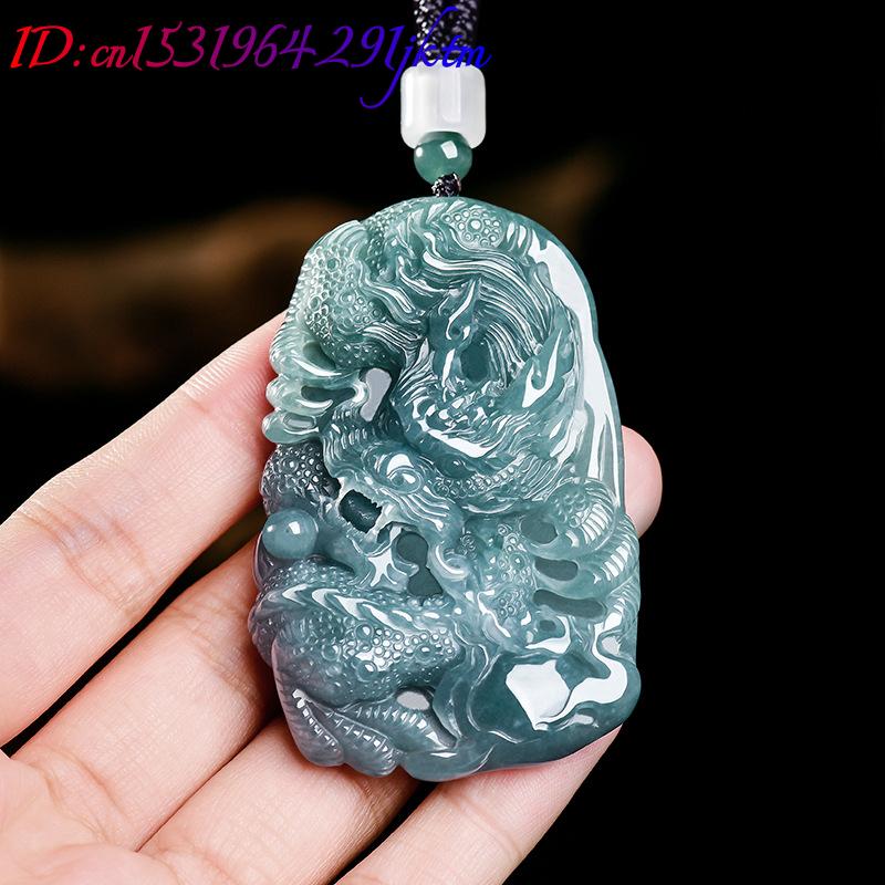 천연 버마산 경옥 드래곤 펜던트 목걸이 럭셔리 주얼리  - Women Accessories Jewelry 리뷰 및 가격