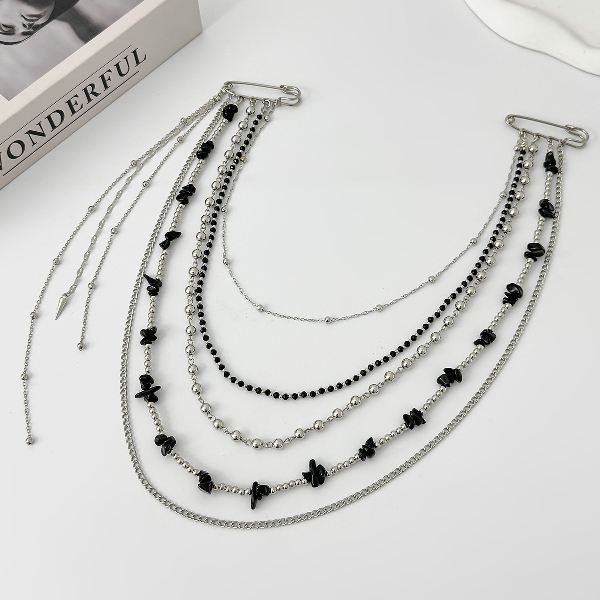 여성용 펑크 힙합 롱 크리스탈 브로치, 패션 멀티 레이 - Women Accessories Jewelry 리뷰 및 가격