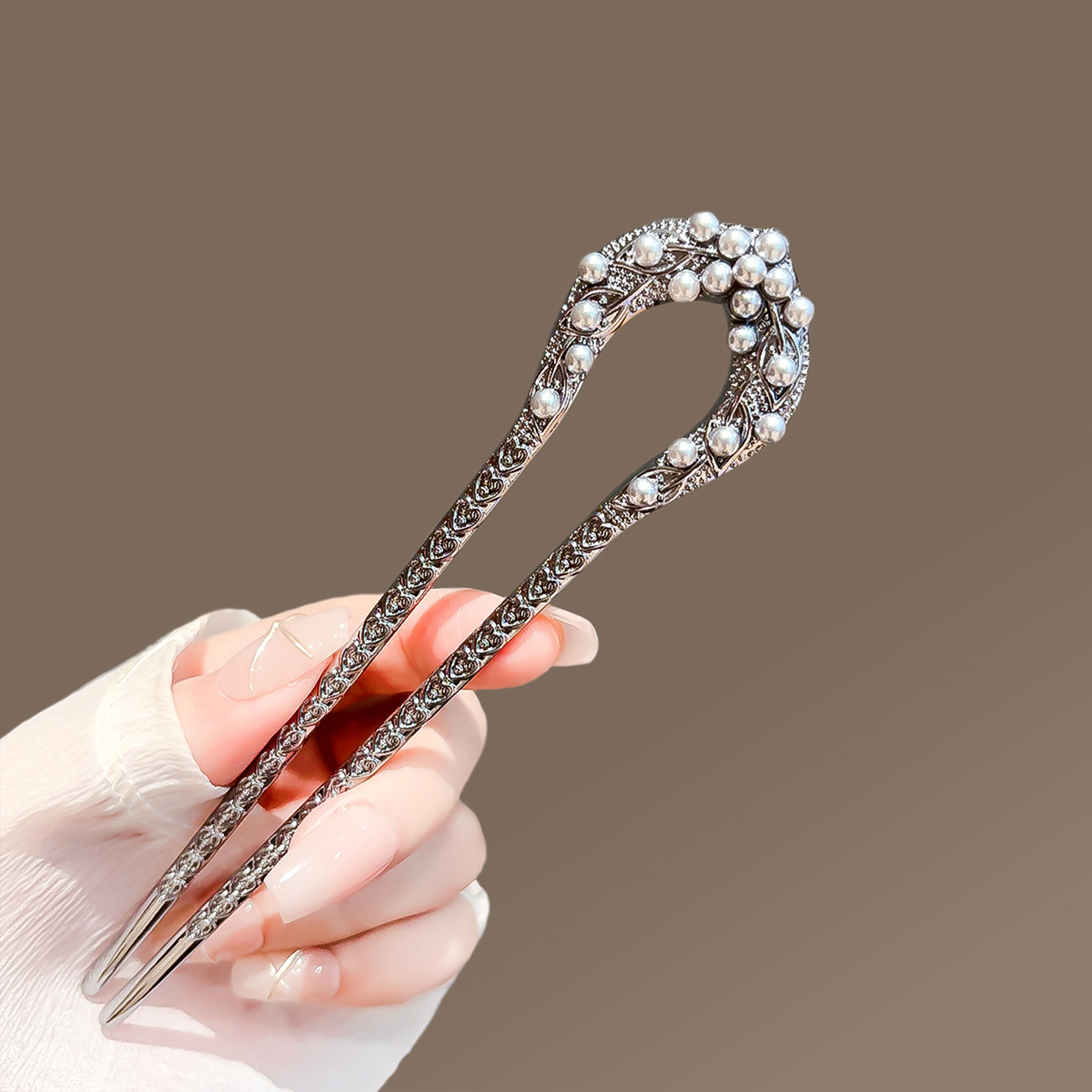여성을위한 패션 금속 U 모양 헤어 클립 우아한 시뮬레 - Pearl Hair Pin 리뷰 및 가격