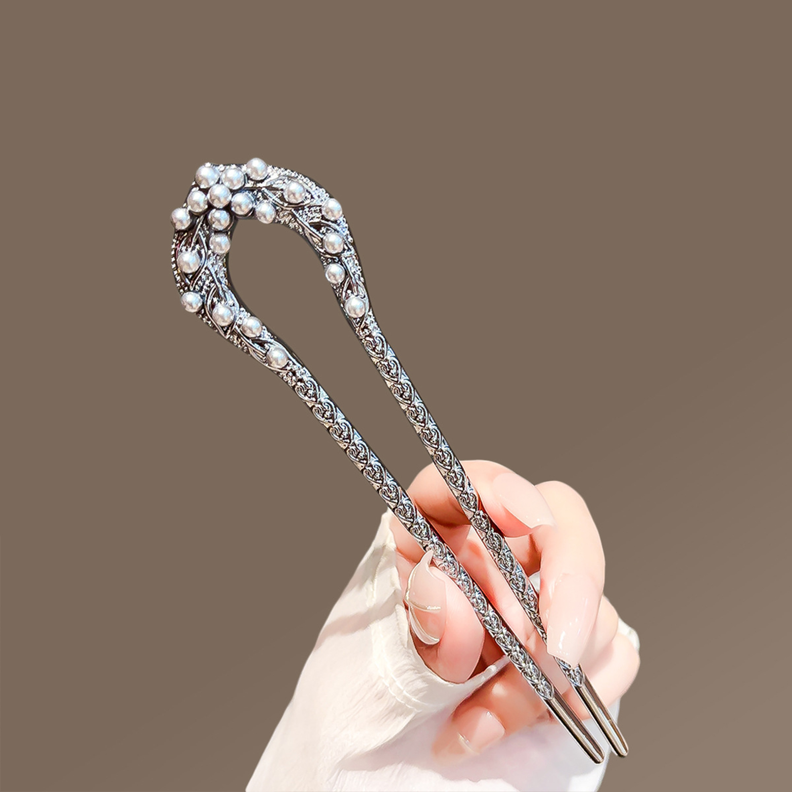 여성을위한 패션 금속 U 모양 헤어 클립 우아한 시뮬레 - Pearl Hair Pin 리뷰 및 가격