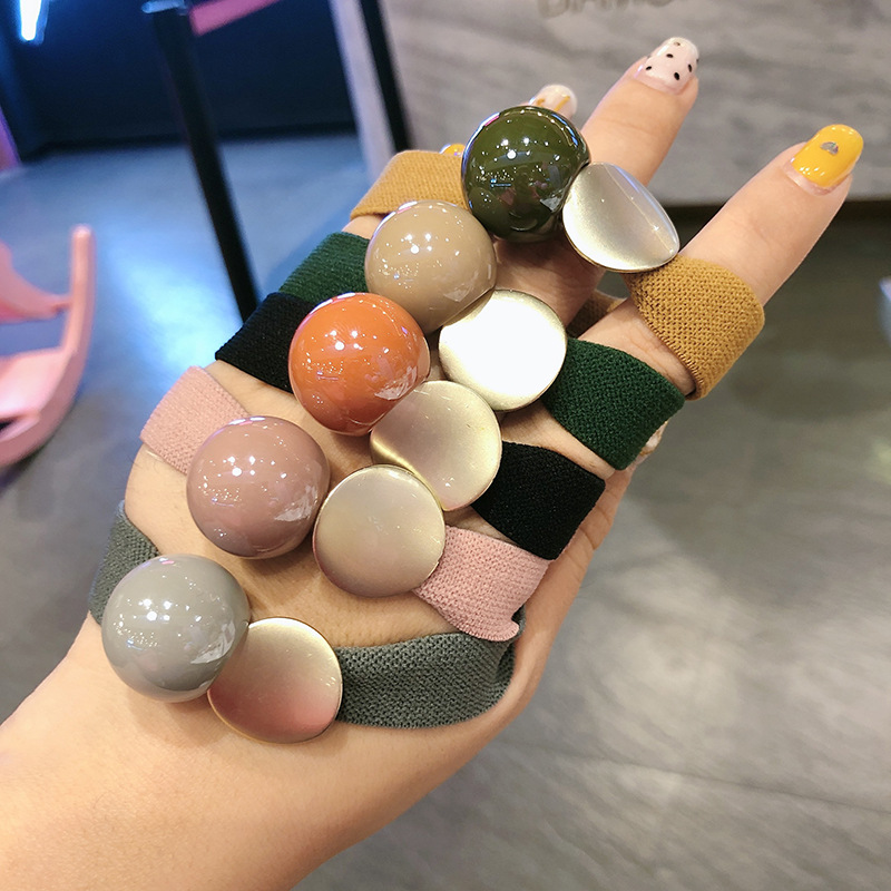 핫세일 한국 심플 스 크런치 여성 소녀 탄성 헤어 고무 - Women Accessories Sale 리뷰 및 가격