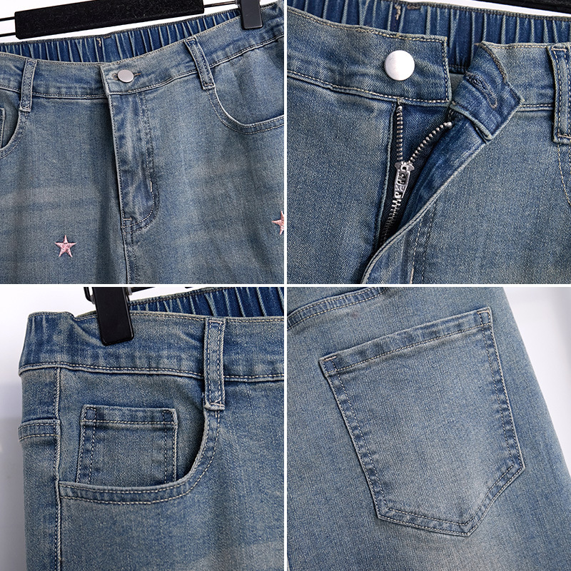 150Kg 플러스 사이즈 여성 봄 가을 청바지 루즈 스 - Women'S Jeans Accessories 리뷰 및 가격