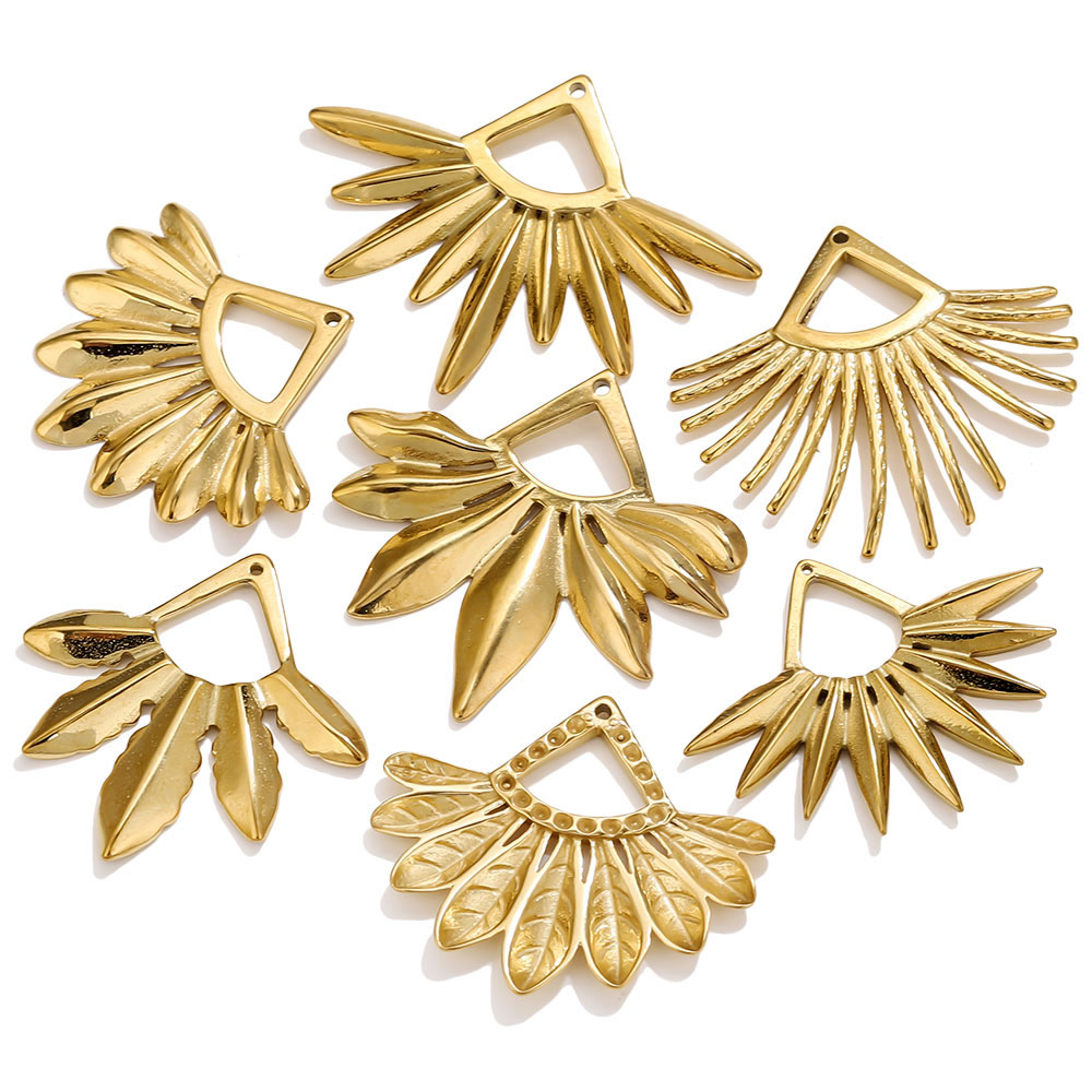 2개 스테인리스 스틸 부채꼴 귀걸이 참 보헤미안 금도금 - Tassel Earrings Boho 리뷰 및 가격