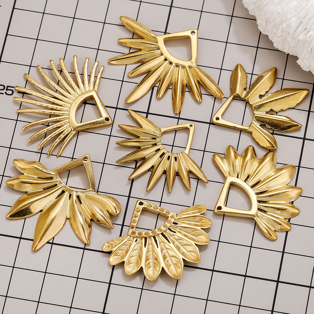 2개 스테인리스 스틸 부채꼴 귀걸이 참 보헤미안 금도금 - Tassel Earrings Boho 리뷰 및 가격