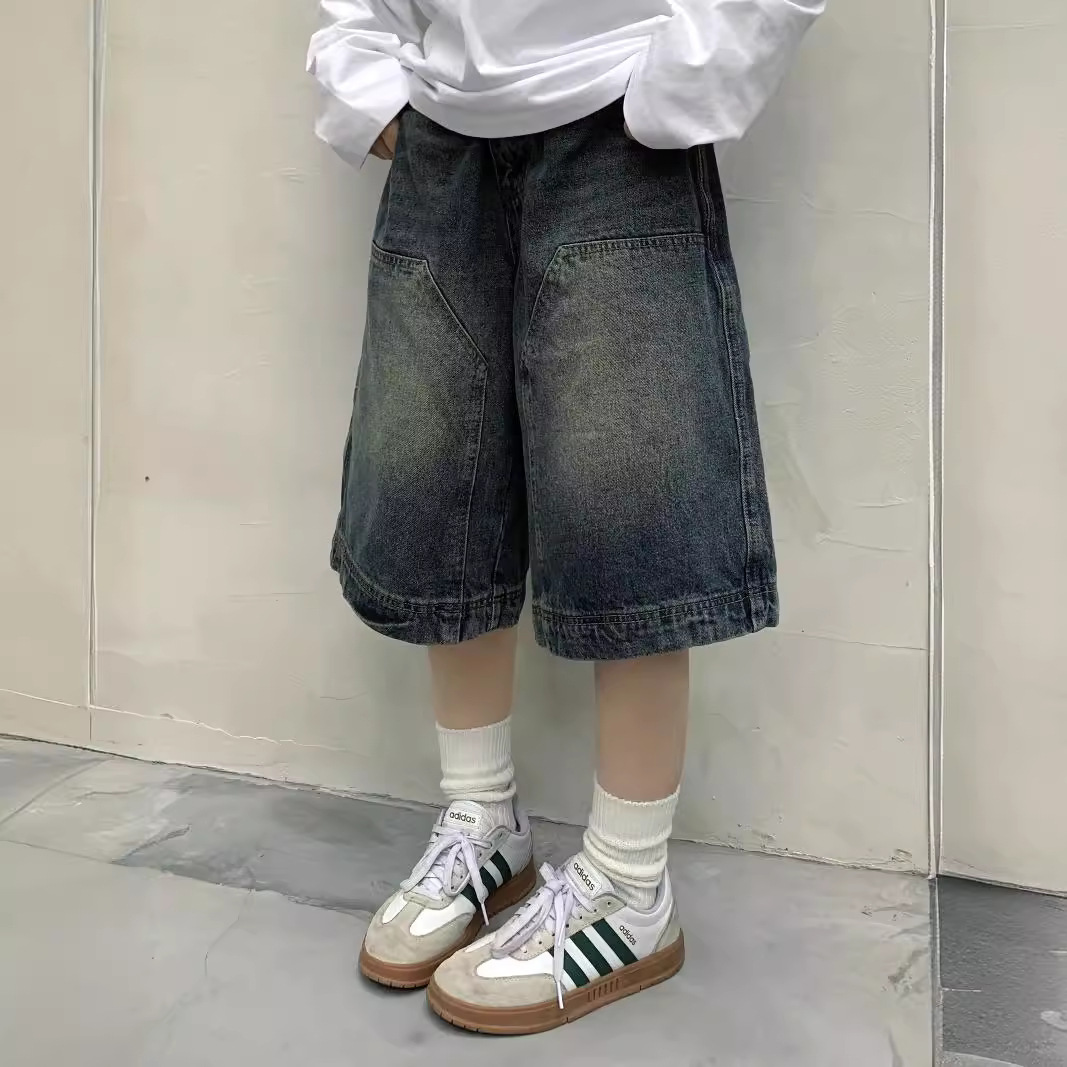 여성 Y2K 빈티지 배기 진 반바지 워싱 와이드 레그  - Women'S Jeans Accessories 리뷰 및 가격