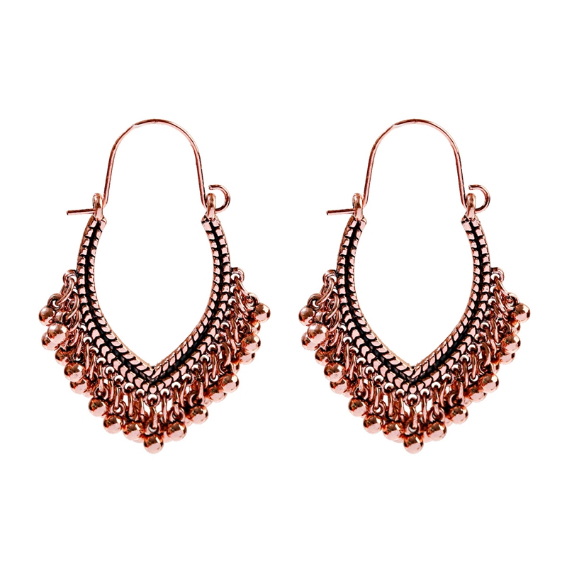 여성용 빈티지 보헤미안 로즈 골드 걸이형 귀걸이, 인도 - Women Accessories India 리뷰 및 가격