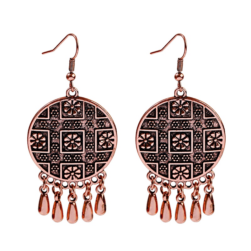 여성용 빈티지 보헤미안 로즈 골드 걸이형 귀걸이, 인도 - Women Accessories India 리뷰 및 가격