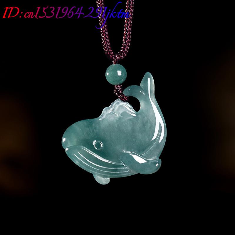 천연 버마산 비취 고래 펜던트 목걸이 액세서리 진짜 옥 - Women Accessories Jewelry 리뷰 및 가격