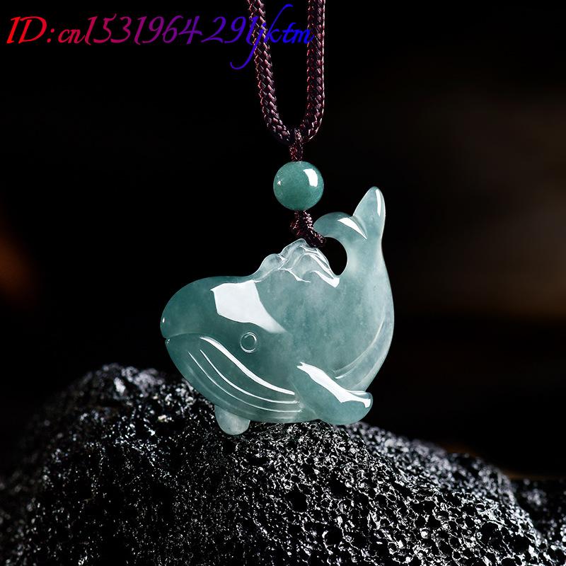 천연 버마산 비취 고래 펜던트 목걸이 액세서리 진짜 옥 - Women Accessories Jewelry 리뷰 및 가격