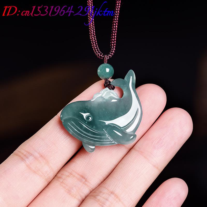 천연 버마산 비취 고래 펜던트 목걸이 액세서리 진짜 옥 - Women Accessories Jewelry 리뷰 및 가격