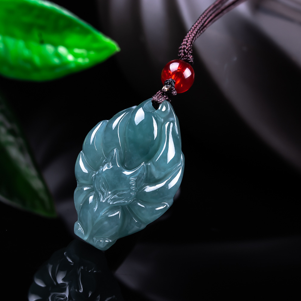 천연 버마산 경옥 여우 펜던트 목걸이 빈티지 액세서리  - Women Accessories Jewelry 리뷰 및 가격
