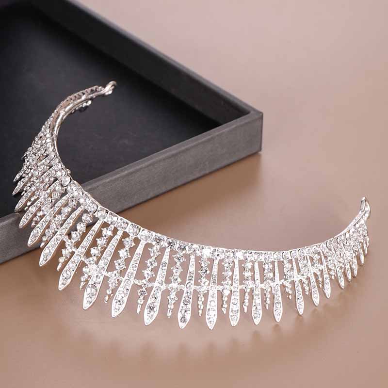 신부 왕관 우아한 웨딩 헤어 액세서리 반짝이는 라인스톤 - Women Accessories Jewelry 리뷰 및 가격