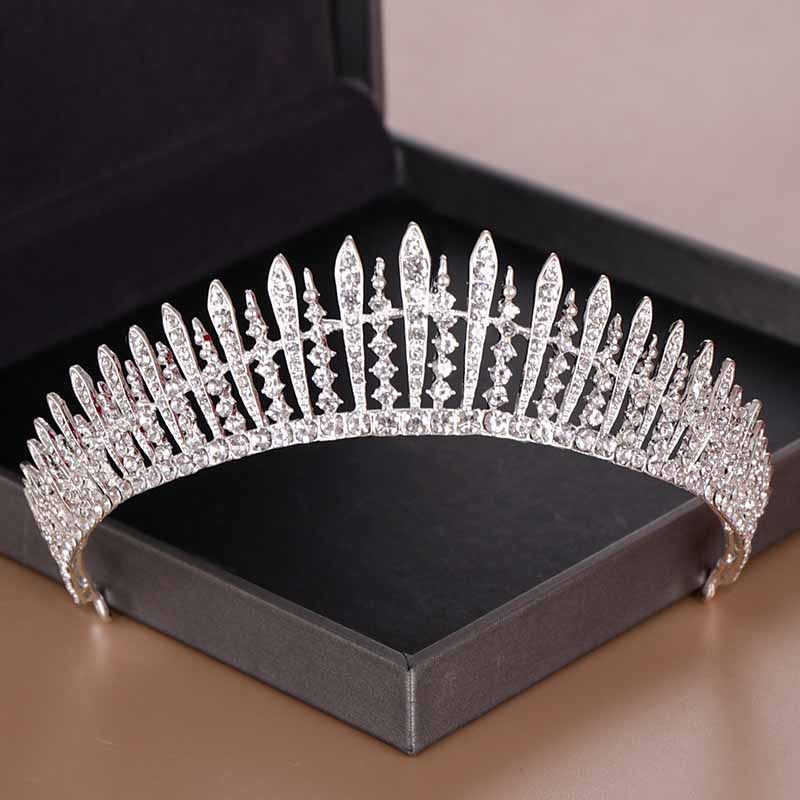 신부 왕관 우아한 웨딩 헤어 액세서리 반짝이는 라인스톤 - Women Accessories Jewelry 리뷰 및 가격