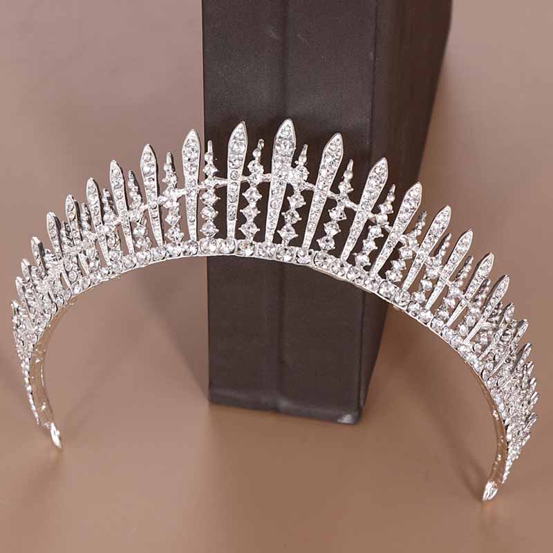 신부 왕관 우아한 웨딩 헤어 액세서리 반짝이는 라인스톤 - Women Accessories Jewelry 리뷰 및 가격