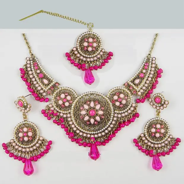 여성용 인도 주얼리 세트, 무대 공연, 인도 의상, 목 - Women Accessories India 리뷰 및 가격