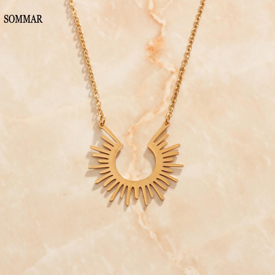 SOMMAR 여성용 금도금 목걸이 및 펜던트, 태양 광 - Women Accessories Shop Online 리뷰 및 가격