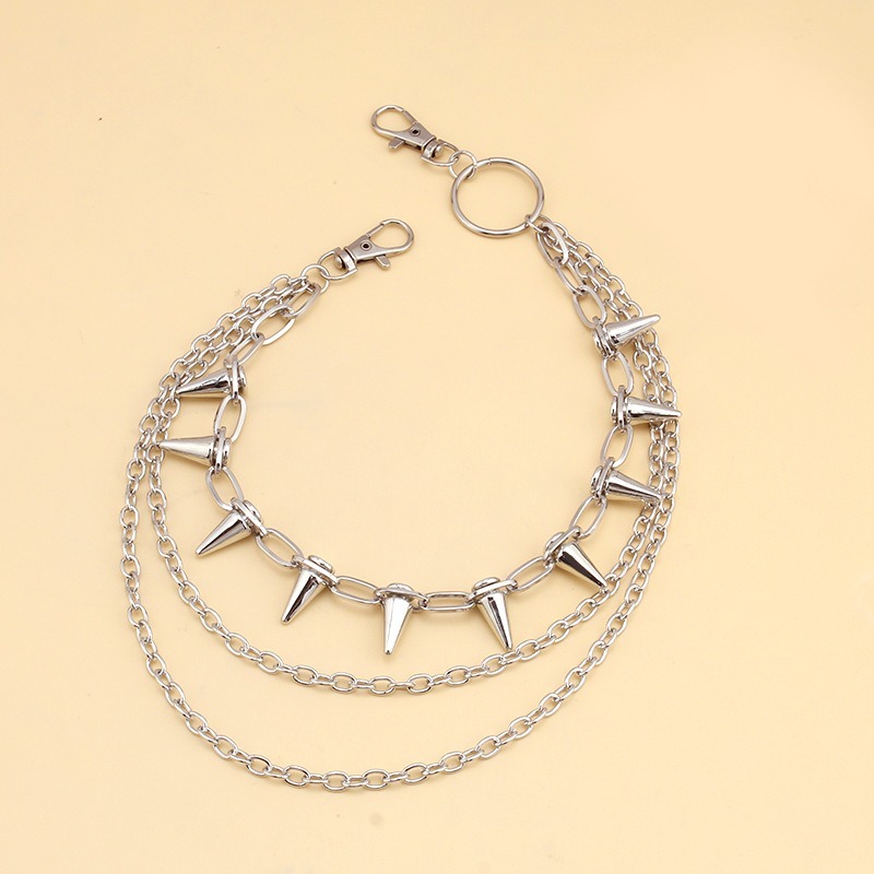 힙합 펑크 록 메탈 바지 허리 체인 남녀 공용 키 체인 - Women'S Jeans Accessories 리뷰 및 가격