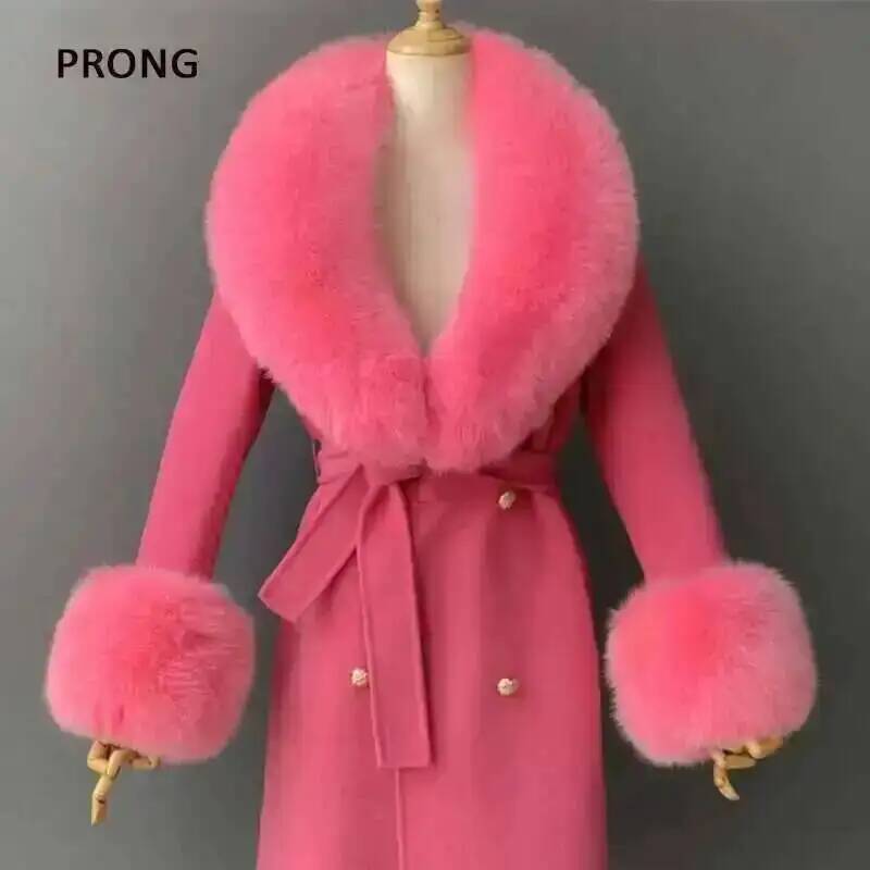 리얼 모피 칼라와 커프스 세트 겨울 코트 액세서리 여성 - Women'S Winter Accessories Set 리뷰 및 가격