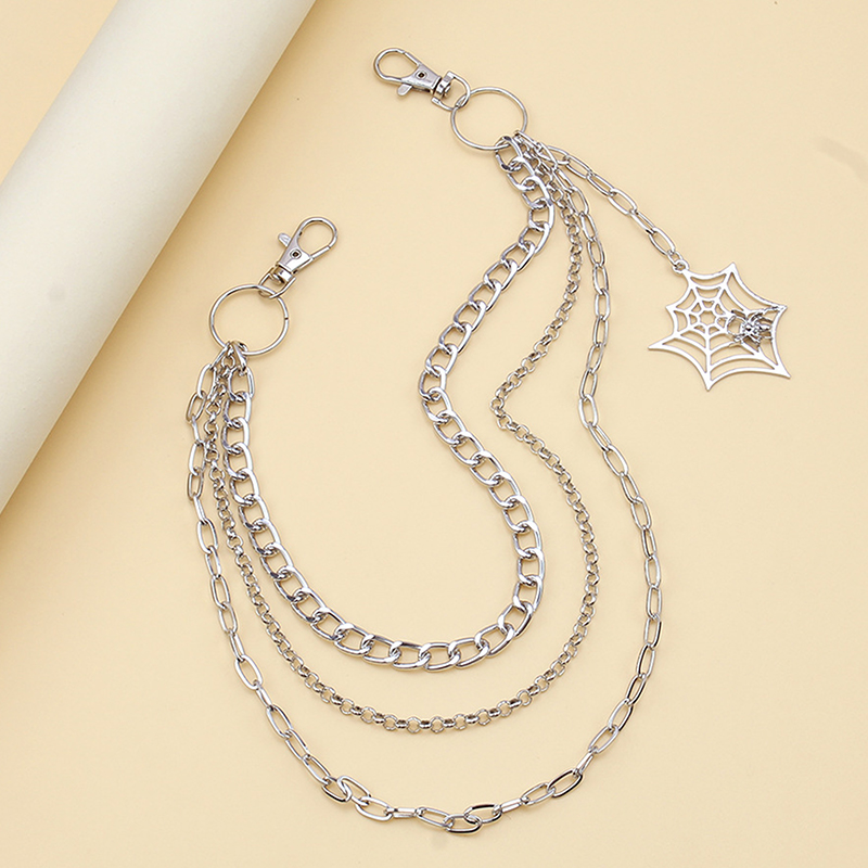 남성용 펑크 메탈 팬츠 체인, 힙합 허리 체인, 스파이 - Women'S Jeans Accessories 리뷰 및 가격