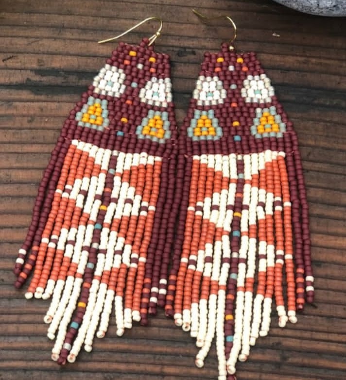 ZGMXR 쌀알 비즈 귀걸이 기하학 그라데이션 컬러 태 - Tassel Earrings Boho 리뷰 및 가격