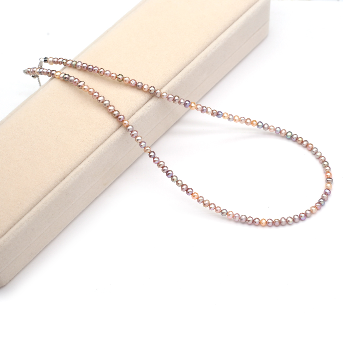 진짜 천연 담수 진주 목걸이 3-4mm 색상 라운드 진 - Women Accessories Jewelry 리뷰 및 가격
