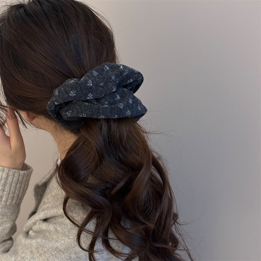 한국 꽃무늬 니트 스크런치 여성 소녀용 탄성 헤어 밴드 - Women'S Winter Accessories Set 리뷰 및 가격